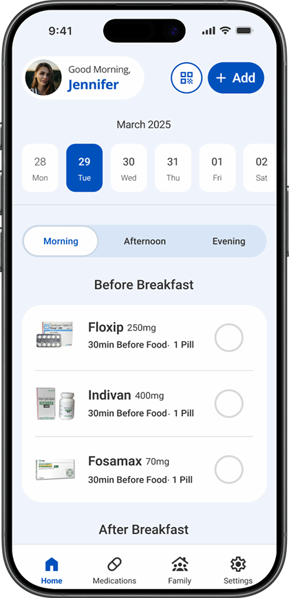 Cura daily schedule after usability-testing changes